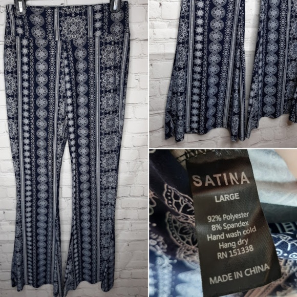 Satina Pants - 🎀 4/$25 Satina high waisted palazzo pants size L